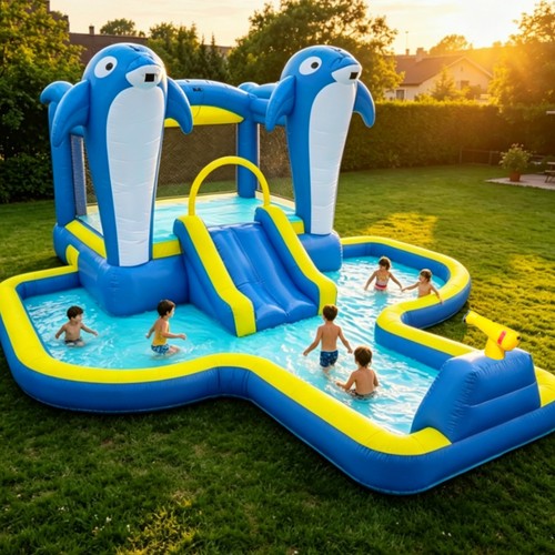Kids inflatable bounce - kids, house